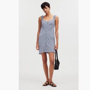 NWT Madewell Cap Sleeve Button Up Minidress 16, WASHED LAVENDER